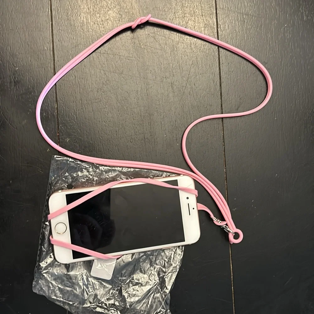Cell Phone Lanyard - Neck Phone Holder w/ Card Pocket and Silicone Neck Strap -